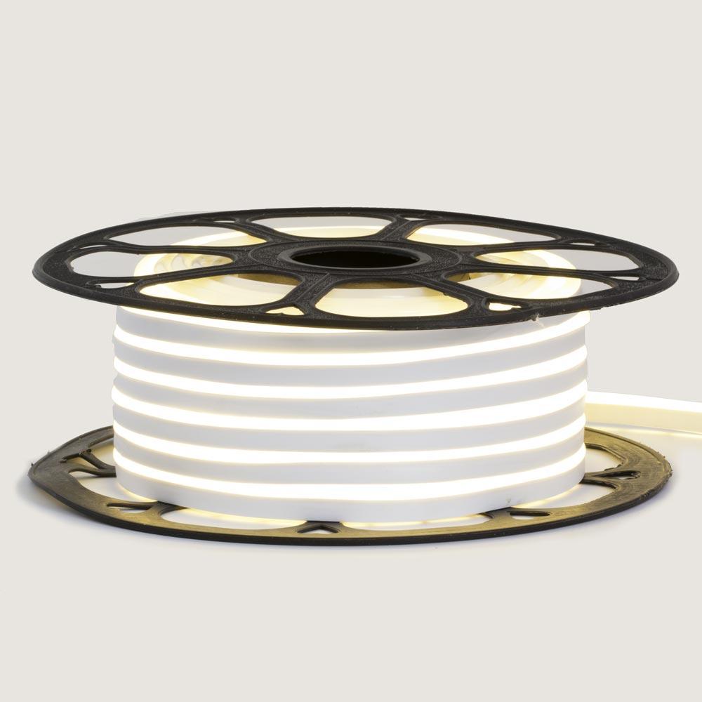 Led неон 220В білий AVT-1 smd2835 120LED/m 7 W IP65 (гнучкий неон, холодний неон), фото 1