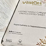 Простирадло на гумці махрове 230х250 см Простирадло VISION Premium 100% — Бавовна Виробник — Туреччина, фото 2