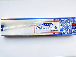 Ароматичні палички "Silver Spirit" Agarbatti. Пахощі. 15г Satya.