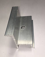 Прижим алюминиевый торцевой усиленый 40 мм для монтажа крепления солнечных панелей батарей упаковка
