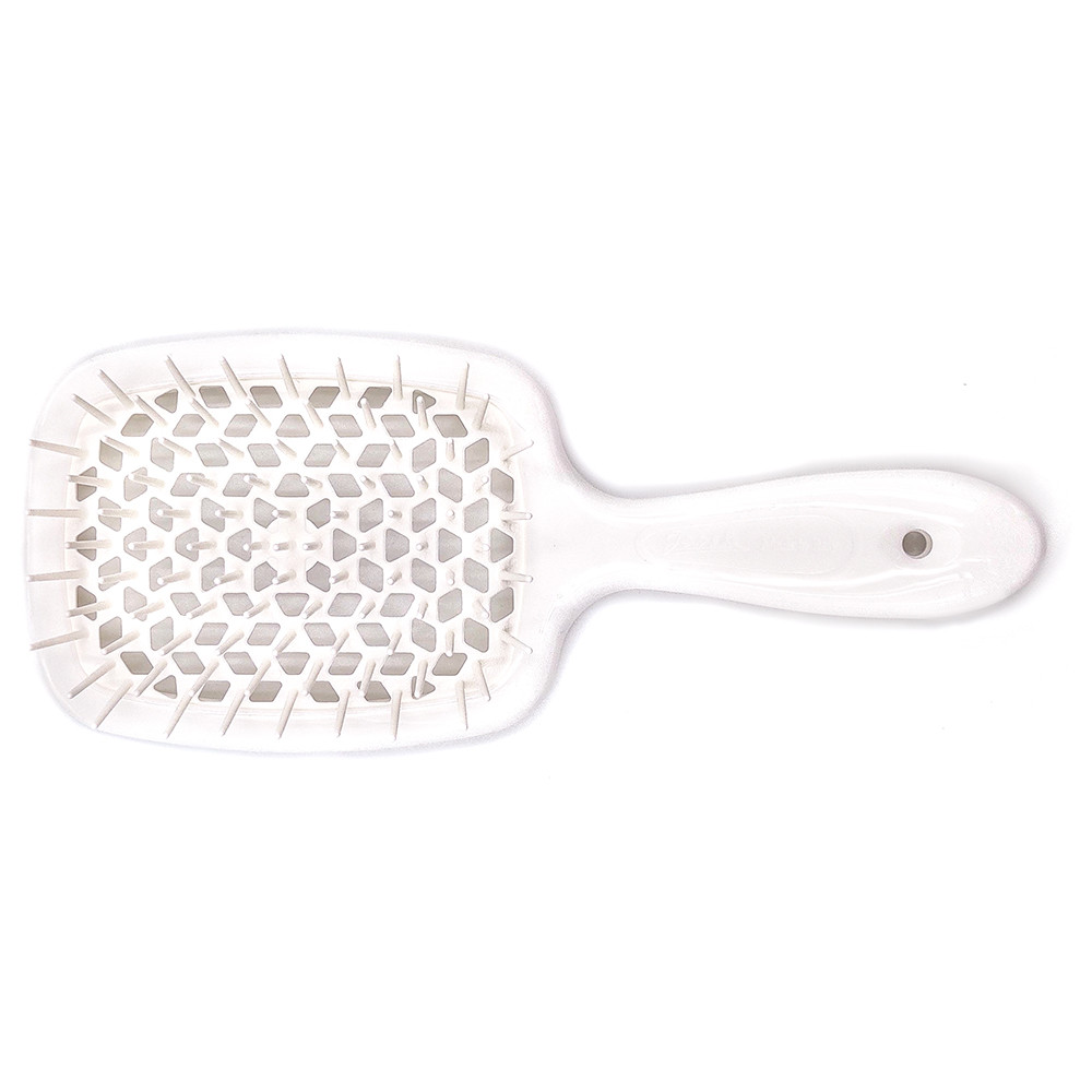 Гребінець для волосся білий з білим Janeke Superbrush (8006060589952)