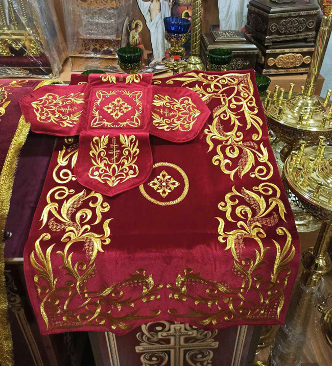 Покрівці з повітрям комплект (вишневий)