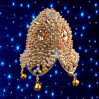 Набір для вишивання бісером Об'ємний дзвіночок Kol-01.Золото та срібло. Багатство