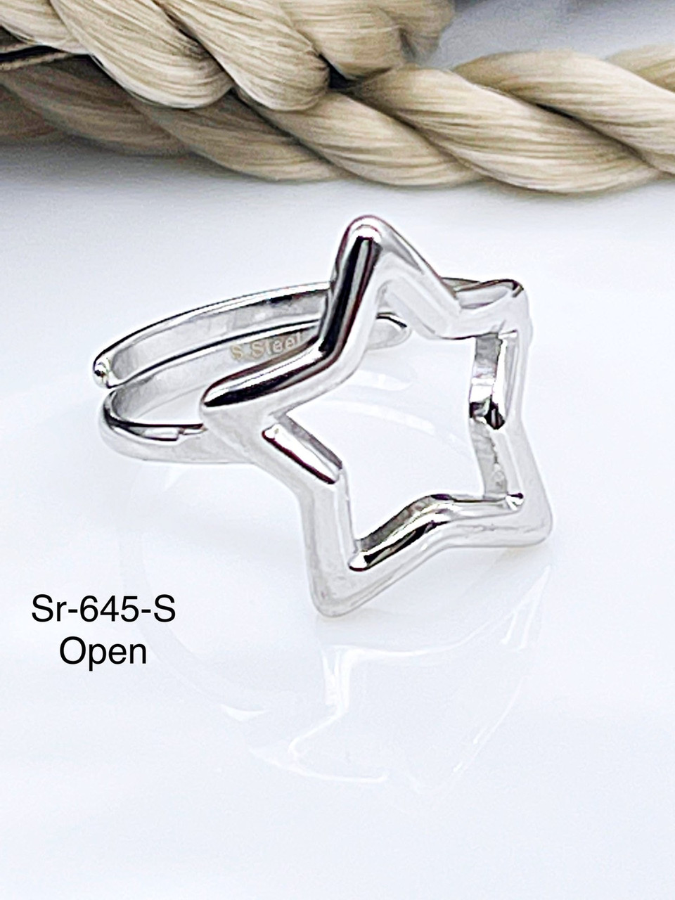 Кільце Stainlees Steel (преміум) Sr-645(7) open