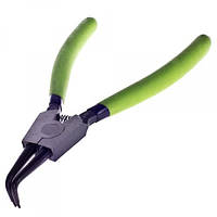 Щипці/сегера для стопорних кілець розтиск загнутий 175мм. (СК-6044D) (СК-6044D) ALLOID