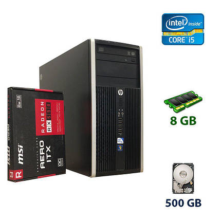 HP Compaq Pro 6300 Tower / Intel Core i5-3450 (4 ядра по 3.1 - 3.5 GHz) / 8 GB DDR3 / 500 GB HDD / AMD Radeon, фото 1