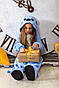 Дитяча піжама кігурумі-стич синій на зріст 110-140 см, фото 3
