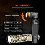 Ліхтар NICRON B70 PLUS Camo 18650*2600mAh (1200LM, USB Type-C, Cree XPL HI V2, 5 діодів, IPX4, Магніт, 90 °), фото 7