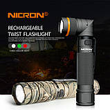 Ліхтар NICRON B70 PLUS Camo 18650*2600mAh (1200LM, USB Type-C, Cree XPL HI V2, 5 діодів, IPX4, Магніт, 90 °), фото 6