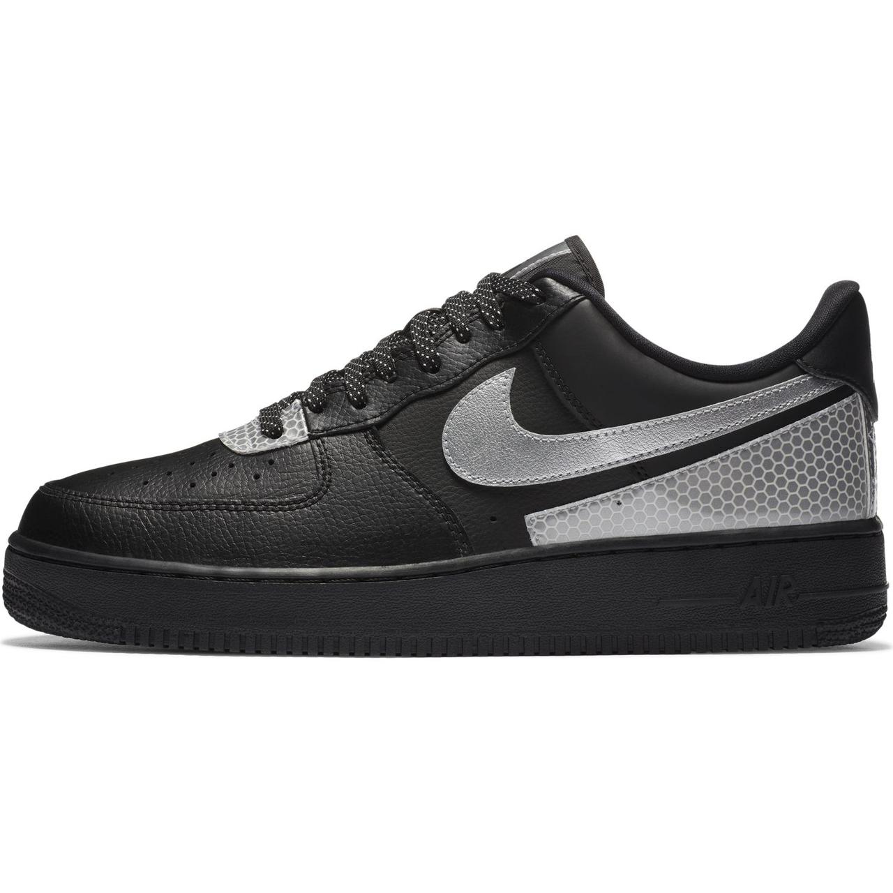 Nike air force black and silver deals