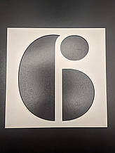 Трафарет цифра ДВП