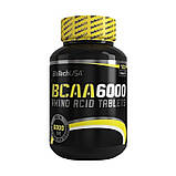 Амінокислоти BCAA Бсаа BioTech BCAA 6000 100 таблеток, фото 2