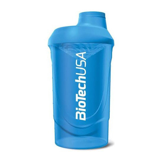 Шейкер BioTech Shaker Wave 600 мл Schocking Blue\синій