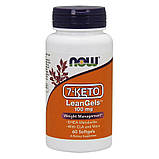 Жироспалювач 7-Кето NOW Foods 7-KETO LeanGels 100 mg 60 гел капс, фото 2