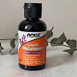 Мелатонін NOW Liquid Melatonin 60 мл, фото 3