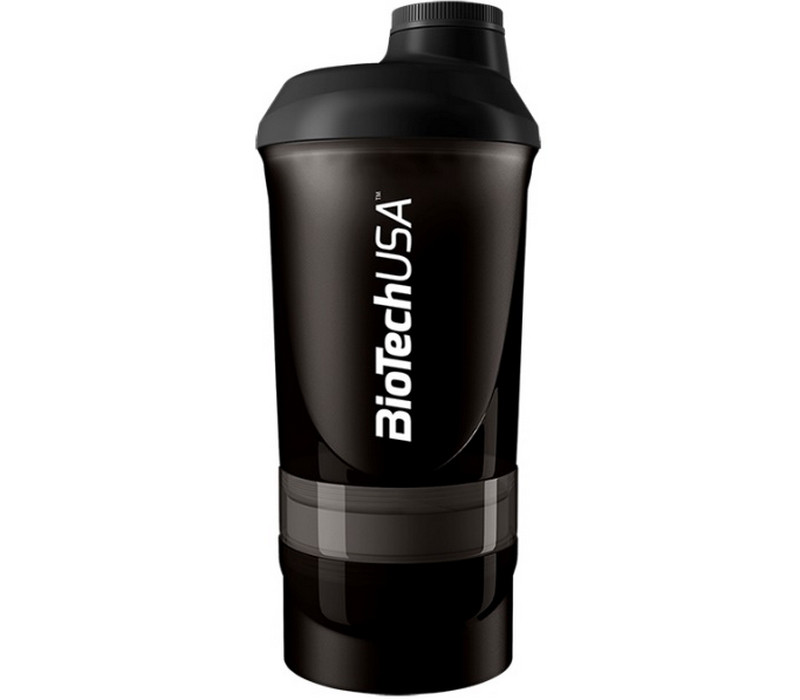 Шейкер BioTech Shaker Wave 3 in 1 500 мл Black / чорний