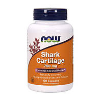 Для суглобів і зв'язок NOW 100% Pure Shark Cartilage 750 mg 100 кап