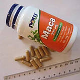 Маку перуанську NOW Foods Maca 500 mg 250 капсул, фото 3