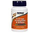 Біфідобактерії та пробіотики NOW Foods 8 Billion Acidophilus Bifidus 60 капсул, фото 2