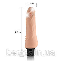 Реалістичний вібратор Xtreme Feel Cyberskin Vibrator 4 Flesh 7.5", фото 3
