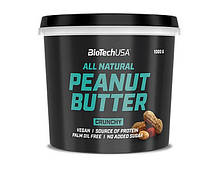 Арахісове масло BioTech All Natural Peanut Butter 1 кг crunchy