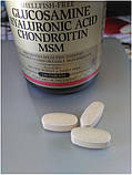 Для суглобів і зв'язок Solgar Glucosamine Hyaluronic Acid Chondroitin MSM 120 таблеток, фото 4