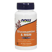 Для суглобів і зв'язок NOW Glucosamine MSM 60 капс