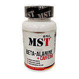 Бета-аланін і кофеїн MST Beta-Alanine plus caffeine 90 таб Енергетик, фото 2
