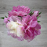 Букети відкритих півоній рожевих, 5 шт., фото 3