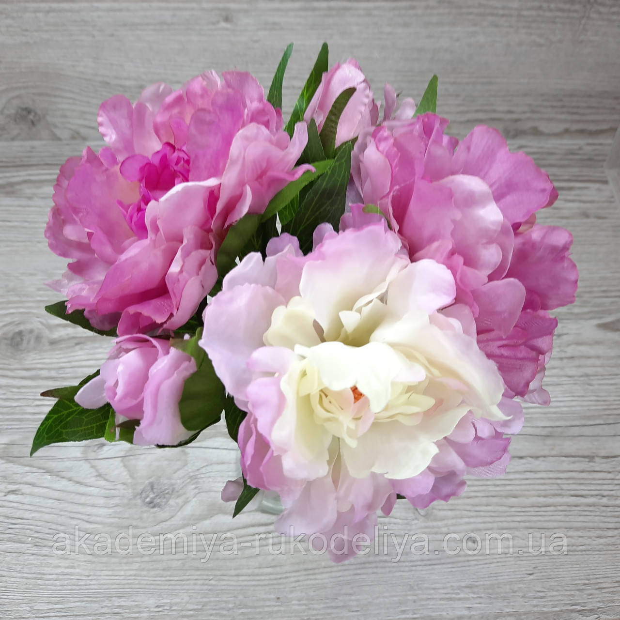 Букети відкритих півоній рожевих, 5 шт., фото 1