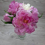 Букети відкритих півоній рожевих, 5 шт., фото 4