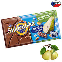 Шоколад молочный с грушей и арахисом Studentska Pecet 180 г