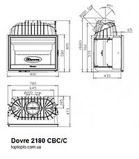 Камінна топа Dovre 2180 CBC чавунна 100%, фото 2