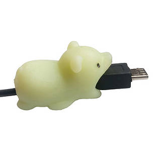 Захист від перетирання, органайзер для кабелю Lightning, Type C, Micro USB Alitek Animals Лев, фото 1