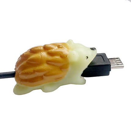 Захист від перетирання, органайзер для кабелю Lightning, Type C, Micro USB Alitek Animals Лев, фото 1