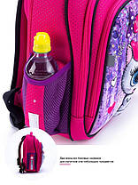 Рюкзак для дівчинки 1-3 клас шкільний каркасний з ортопедичною спинкою Winner One 5004, фото 2