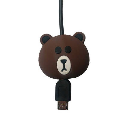 Захист від перетирання, органайзер для кабелю Lightning, Type C, Micro USB Alitek Animals Лев, фото 1
