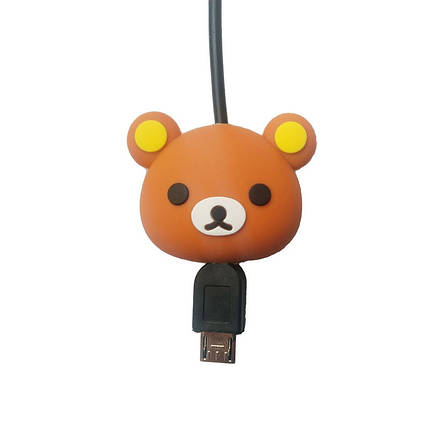 Захист від перетирання, органайзер для кабелю Lightning, Type C, Micro USB Alitek Animals Лев, фото 1