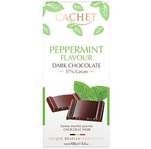 Шоколад з м'ятним ароматом Cachet Pepprmint Flavor 57% cocao