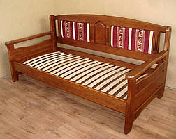 Дерев'яний диван-ліжко з м'якою спинкою "Орфей - 2" від виробника, фото 2