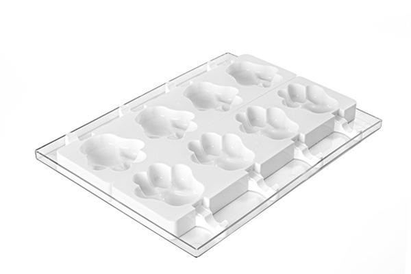 Набір форм для морозива "Gel06 Pata – 2 pcs" 392мл силіконова + 50 паличок Silikomart
