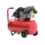 Компресор 50арк, 4 HP, 3 кВт, 220 В, 8 атм, 420л/хв, 2 циліндри. INTERTOOL, фото 3