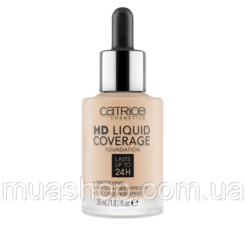 Тональний крем Catrice HD Liquid Coverage Foundation (010 Light Beige), 30 мл, фото 2