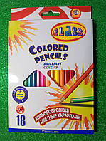 Набір кольорових олівців CLASS 18 кольорів