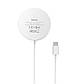 Магнітна бездротова зарядка із MagSafe для iPhone HOCO magnetic wireless (15W, Type-C, 1m). White, фото 6