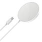 Магнітна бездротова зарядка із MagSafe для iPhone HOCO magnetic wireless (15W, Type-C, 1m). White, фото 2