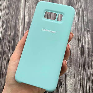 Чохол для Samsung Galaxy S8 Silicone Case з мікрофіброю накладка силіконовий чохол на самсунг с8 бірюзовий