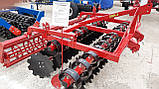 Дисковий лущильник навісний ЛДН-2,5, легка борона на пружинних вібростойках, до трактора МТЗ, ширина 2,5 м, фото 4