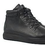 Черевики чоловічі зимові чорні шкіряні на хутрі на блискавці взуття великих розмірів Rosso Avangard Ranger Floto, фото 8