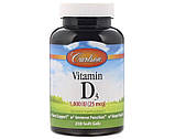 Вітамін Д Carlson Labs Vitamin D3 1000 IU 250 гел капс, фото 3